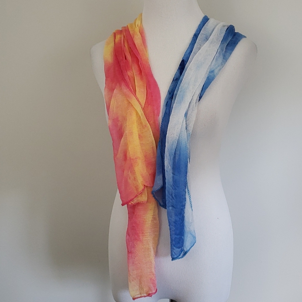 Thin Hand Dyed Chiffon Scarf bundle